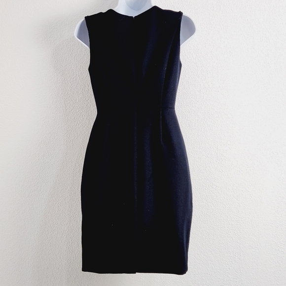 J.CREW Black & Gray Wool Work Business Dress Size: 0P - Picture 5 of 10